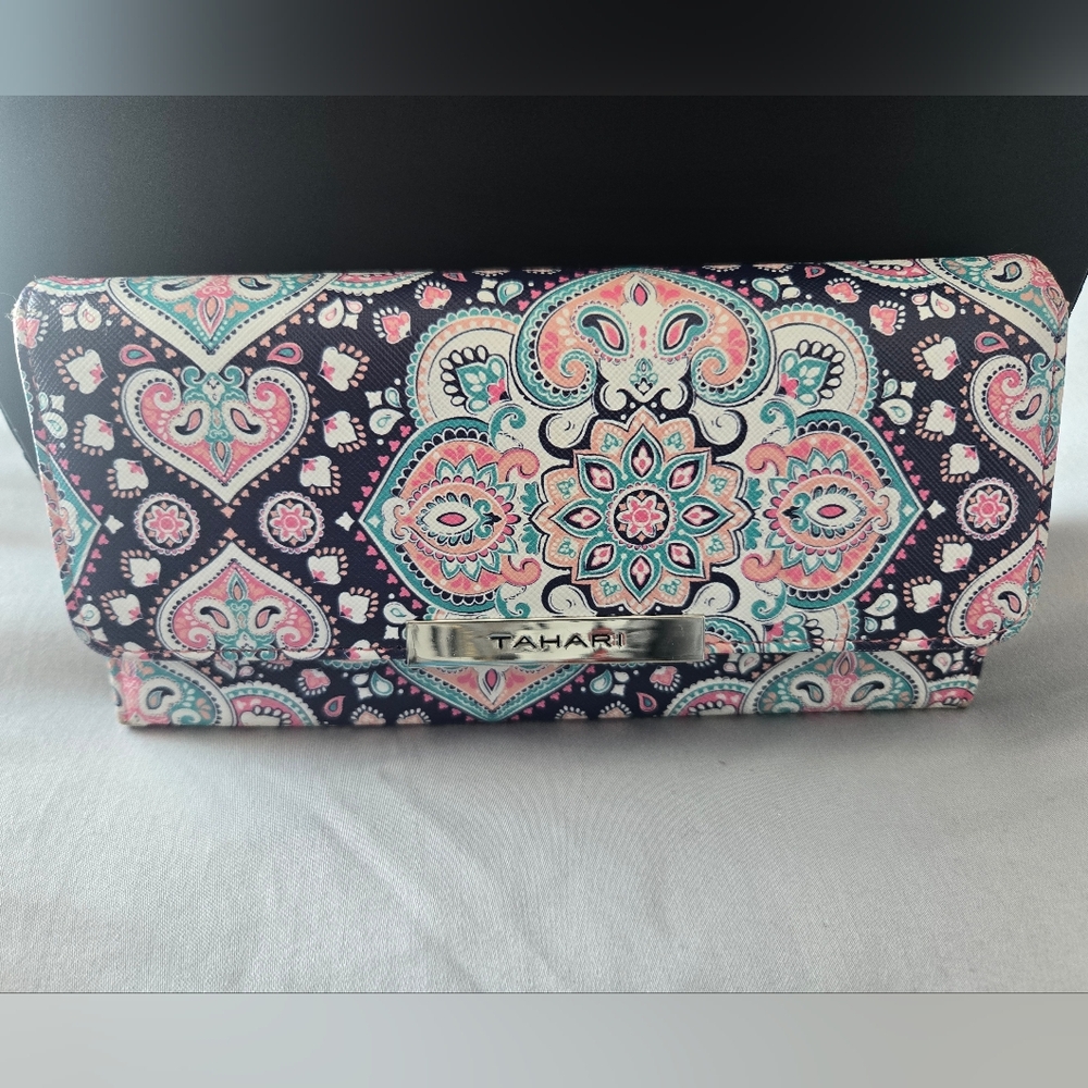 Tahari Paisley Patterned Wallet/Clutch